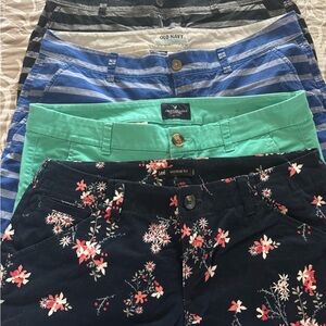 Multiples Women's Floral and Striped Shorts Set